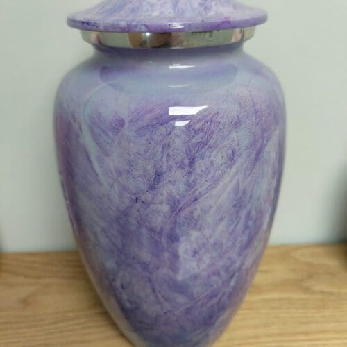Lilac Marble Adult Urn