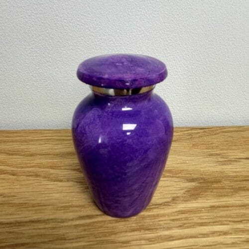 Violet Marble Keepsake Urn