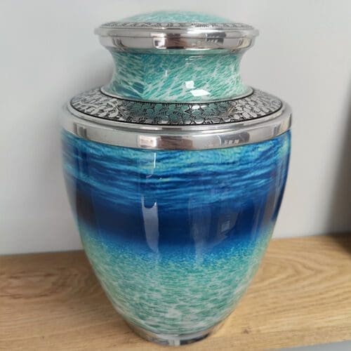 Ocean & Chrome Adult Urn